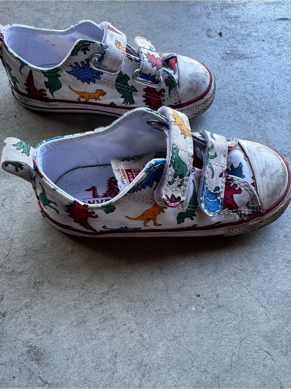 Kids Converse Chuck Taylor All Star 2V Double Strap Sneakers, Dinosaurs, 9M